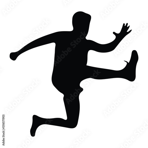 silhouette of person jumping