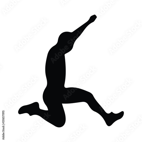 silhouette of person jumping