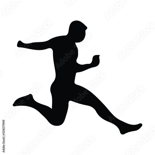 silhouette of person jumping