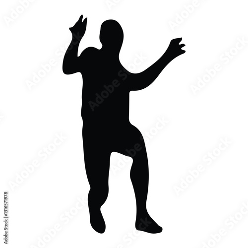 silhouette of person jumping