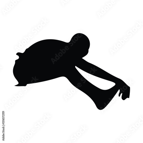 silhouette of person jumping
