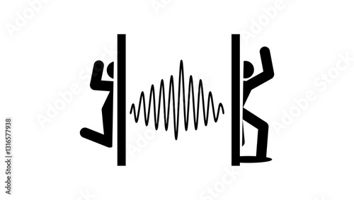 teleportation symbol, black isolated silhouette