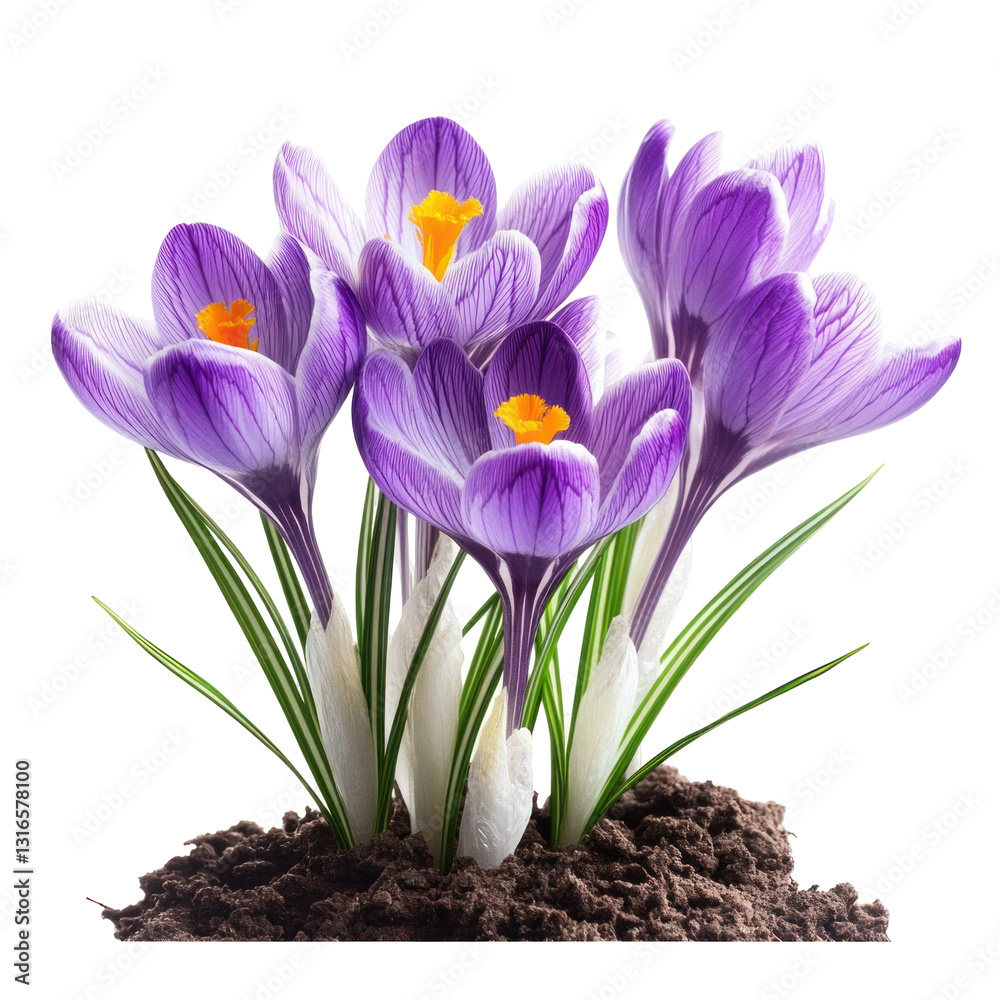 Naklejka premium spring crocus flowers