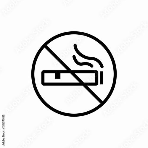 No smoking allowed icon vector sign