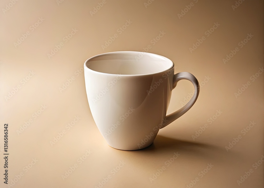 Realistic 3D render of a textured white ceramic mug, perfect for showcasing your coffee mug design. Realistic 3D render of a textured white ceramic mug, perfect for showcasing your coffee mug design.
