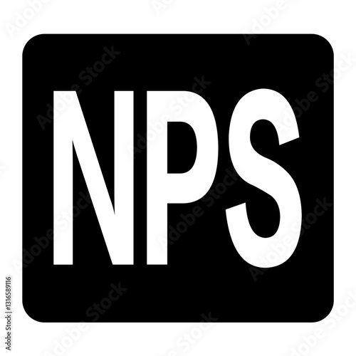 A Vibrant Logo Design Featuring The Bold Nps Acronym In Stark White Against A Rich Black Square Background Conveying Professionalism And Confidence