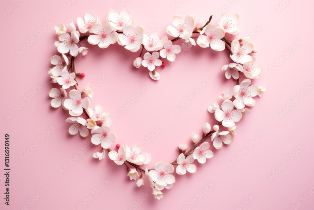 sakura flowers on pink background. sakura flowers on pink background.