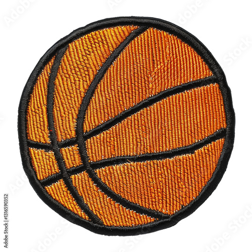 basketball patch badge cut out png on transparent background
