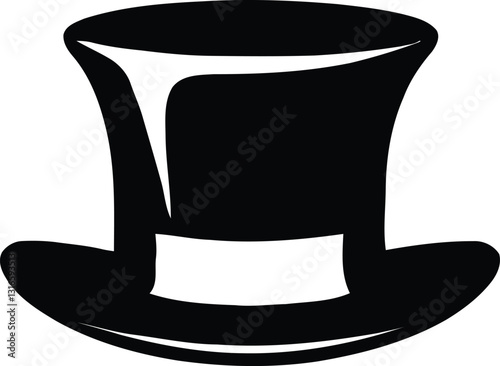 Silhouette of Sophistication: This high-contrast image features the iconic silhouette of a top hat, symbolizing elegance, mystery, and a touch of old-world charm.