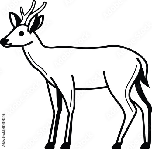 Deer Vector Silhouette (20).eps