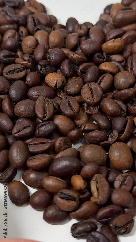 heart made of coffee beans on a white background hands forming a heart caffeine drink heart made of coffee beans on a white background hands forming a heart caffeine drink