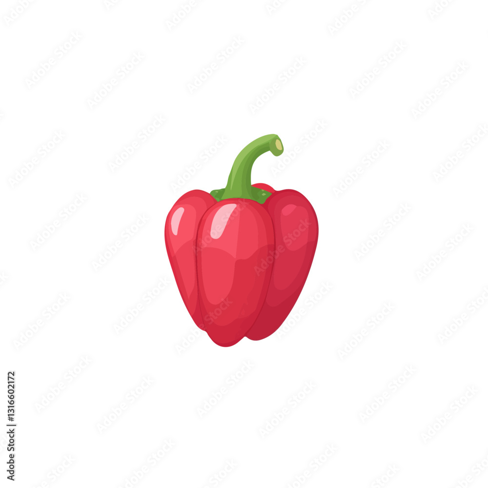 2D flat vector illustration chili pepper icon isolated on a white background.
2D flat vector illustration chili pepper icon isolated on a white background.