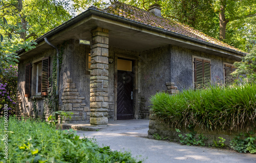public toilet in germany park
