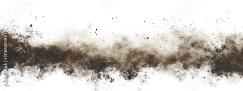Abstract Brown Dust Cloud Explosion, Grunge Texture Background for Design