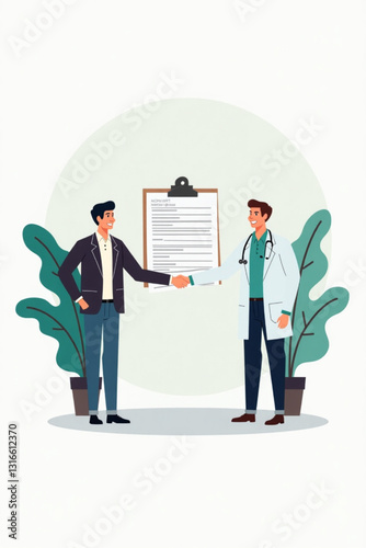 Health Insurance and Employee Benefits Agreement Illustration