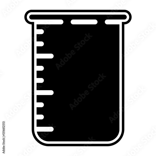 measuring cup glyph icon