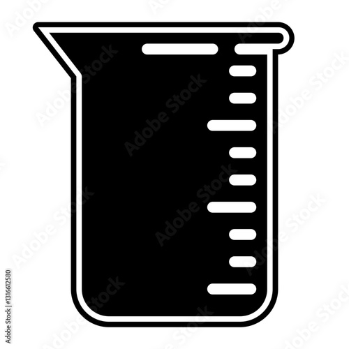 measuring cup glyph icon