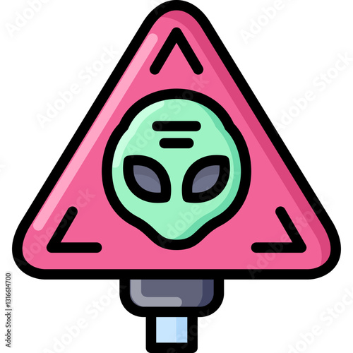 alien sign icon