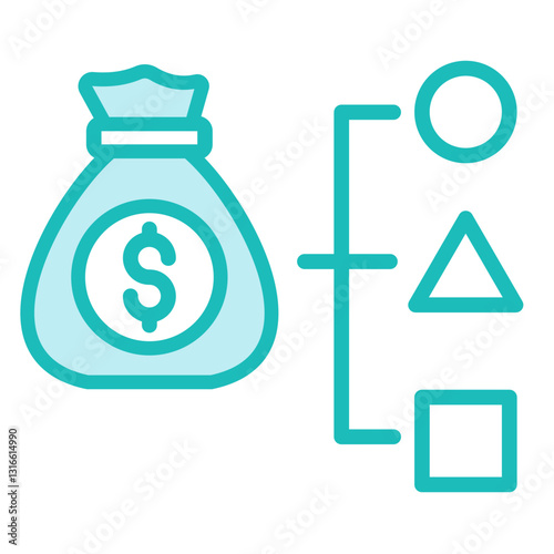 Diversify  Icon Element For Design