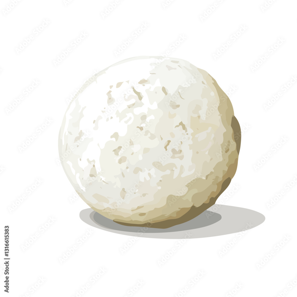 2D flat vector illustration Mexican Snowball icon isolated on a white background.
2D flat vector illustration Mexican Snowball icon isolated on a white background.