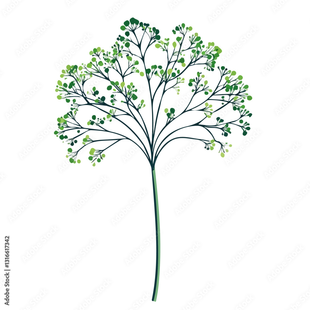 2D flat vector illustration Parsley icon isolated on a white background.
2D flat vector illustration Parsley icon isolated on a white background.