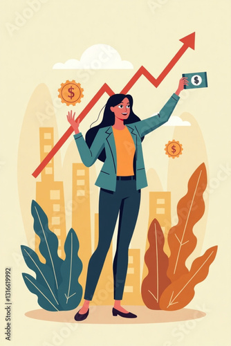 Successful Female Entrepreneur Leading Thriving and Expanding Business Venture