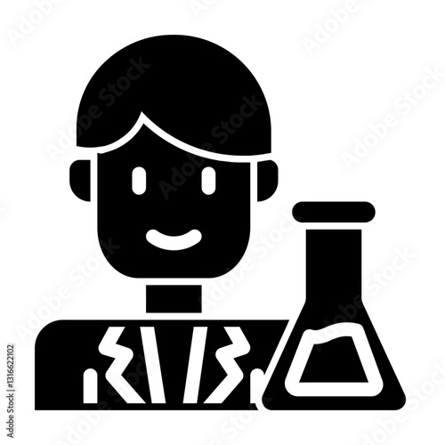 laboratory staff_1 glyph icon