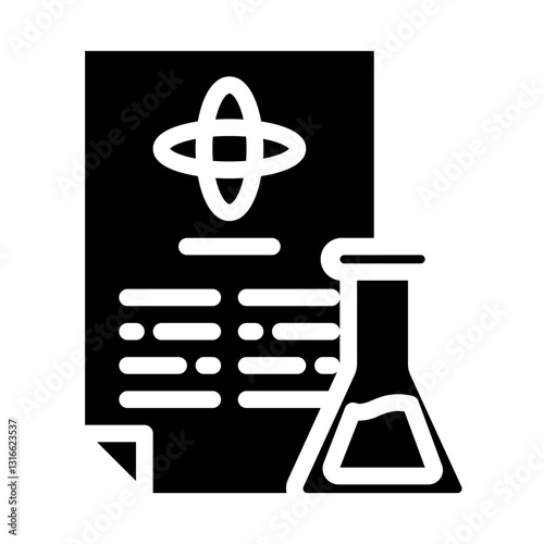 laboratory check results solid icon