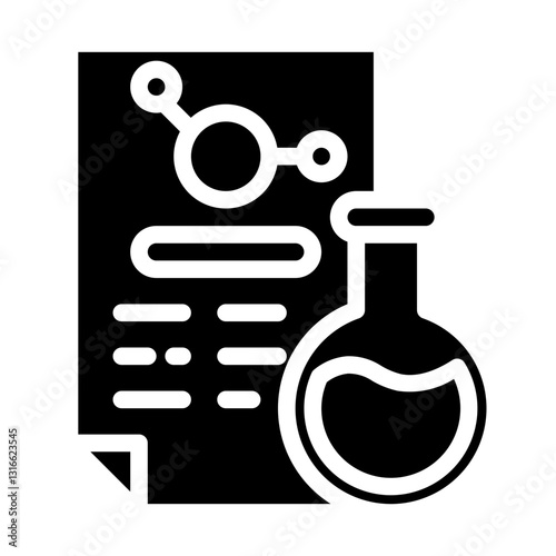 laboratory check results_1 solid icon