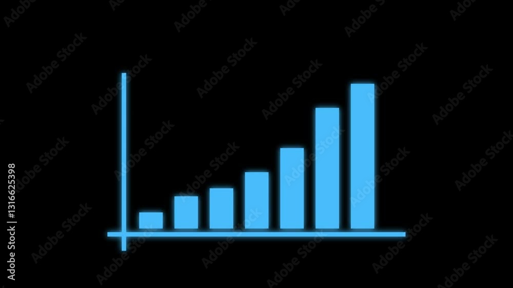 Professional Animated Business Graph Showing an Upward Trend in Marketing and Sales Profits Professional Animated Business Graph Showing an Upward Trend in Marketing and Sales Profits
