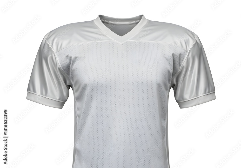 Fototapeta premium Blank White Football Jersey Mockup Ready for Custom Team Graphics