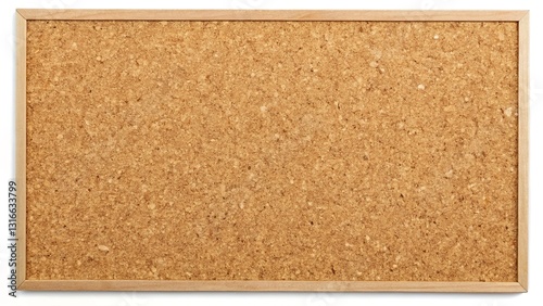 Rustic Corkboard Texture Banner Background:  Warm Brown Natural Cork Surface