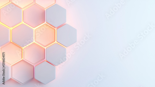 Honeycomb hexagon pendant light radiates soft elegance