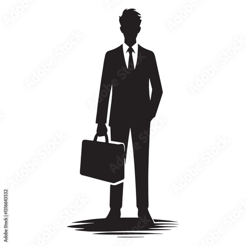 Inquisitive Teacher silhouette, igniting curiosity in every student - Teacher illustration - Minimalist Teacher vector - Profession silhouette
