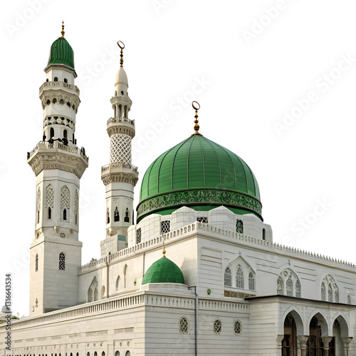  mosque in cut out on white or transparent background
