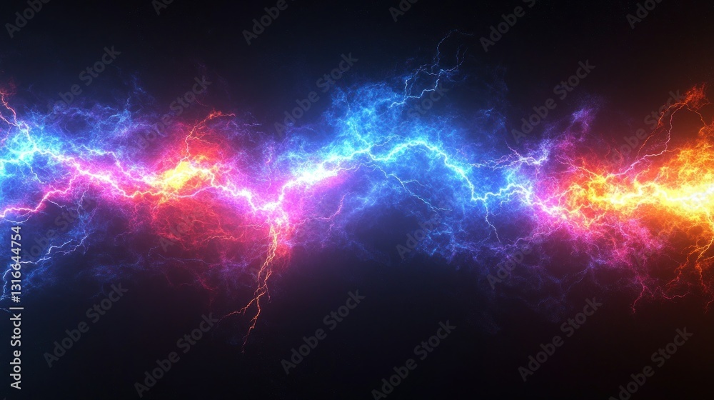Fototapeta premium Clashing electric energy