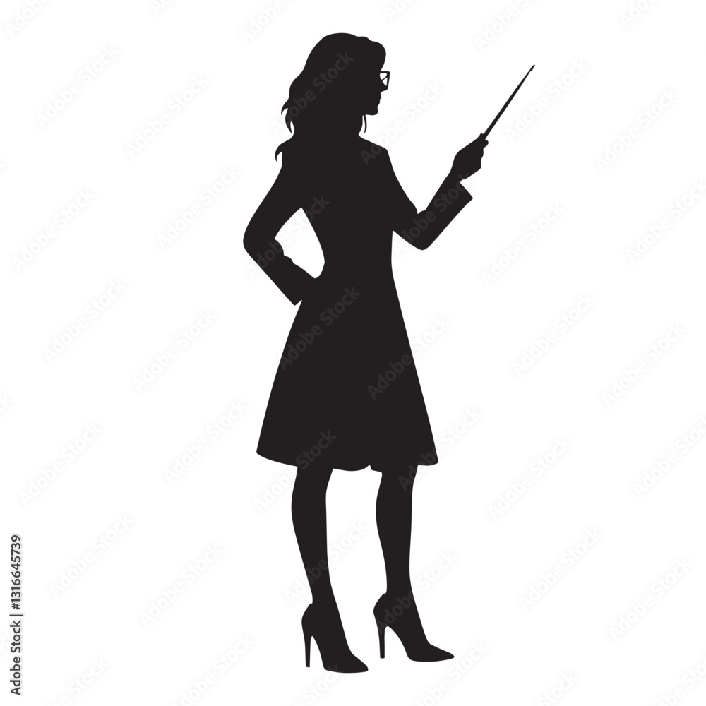 Wise Teacher silhouette, a beacon of knowledge and insight - Teacher illustration - Minimalist Teacher vector - Profession silhouette
Wise Teacher silhouette, a beacon of knowledge and insight - Teacher illustration - Minimalist Teacher vector - Profession silhouette