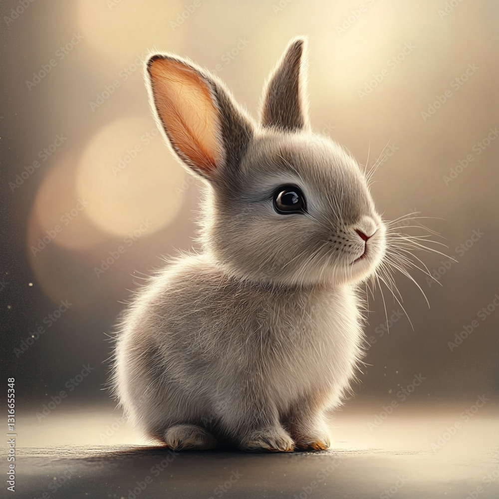 Obraz premium A cutie rabbit
