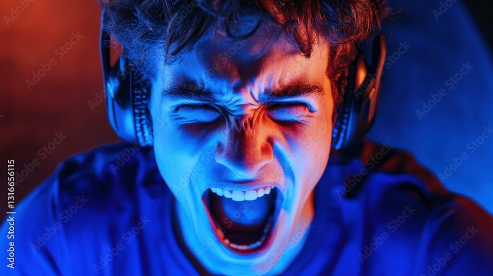 Gamer Reacts to Surprising Game Ending in Action Shot Gamer Reacts to Surprising Game Ending in Action Shot