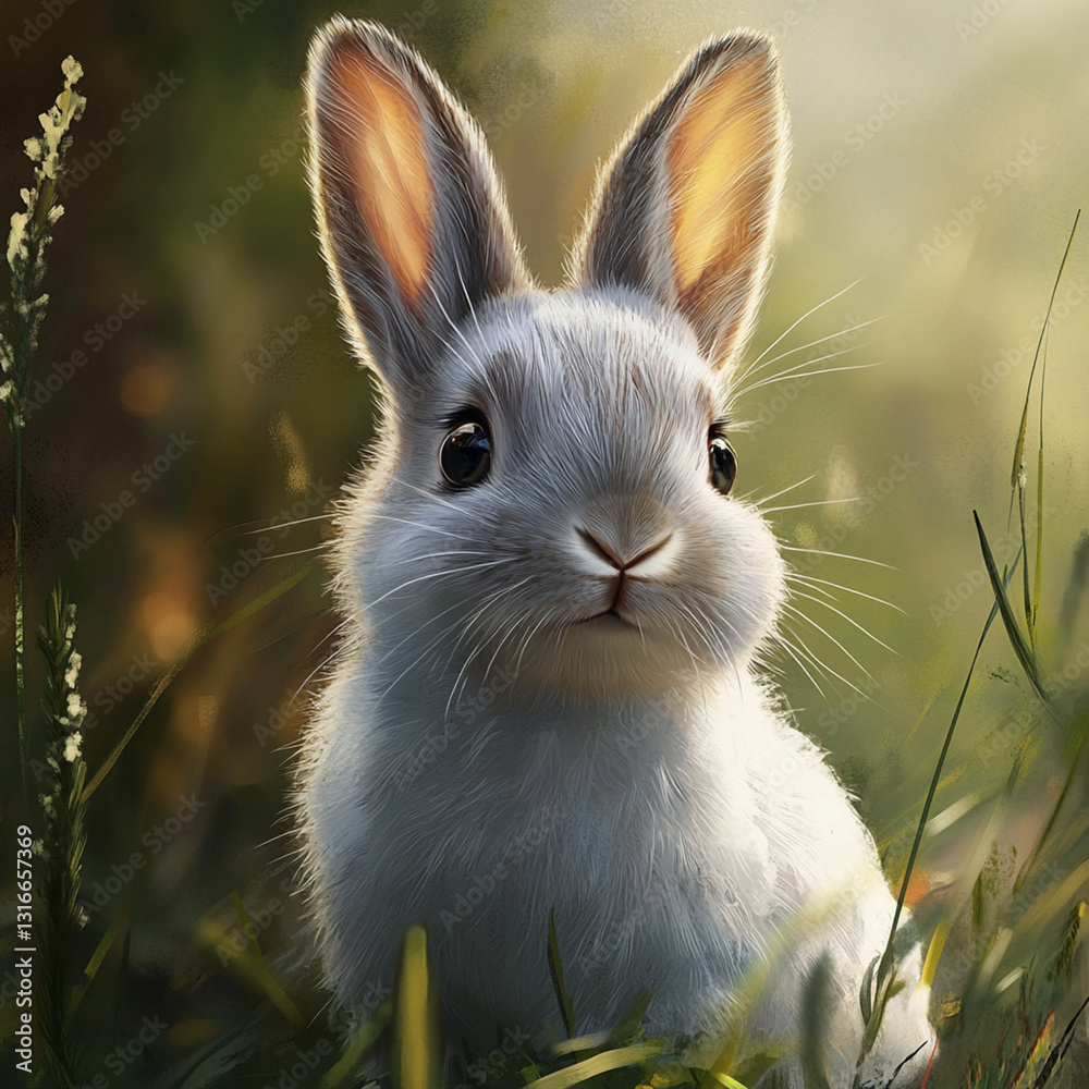 Obraz premium A cutie rabbit