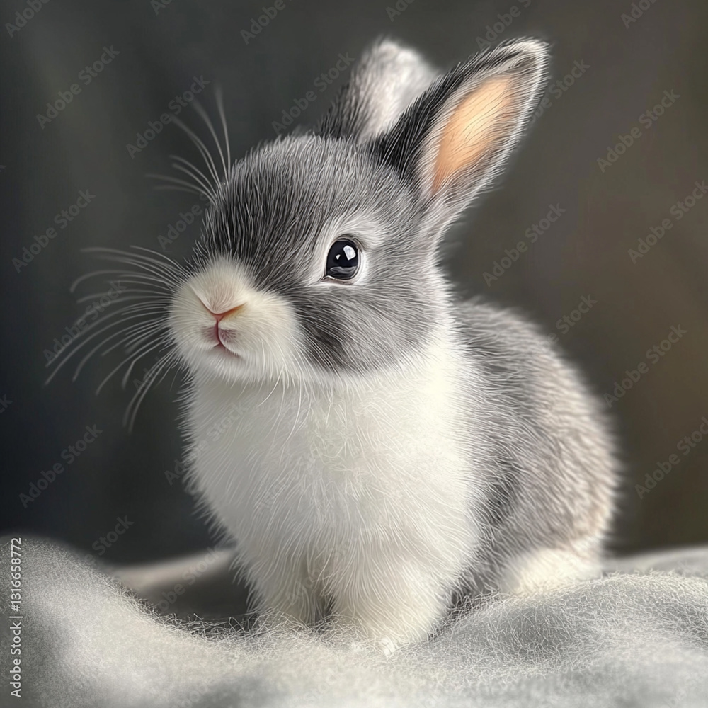 Obraz premium A cutie rabbit