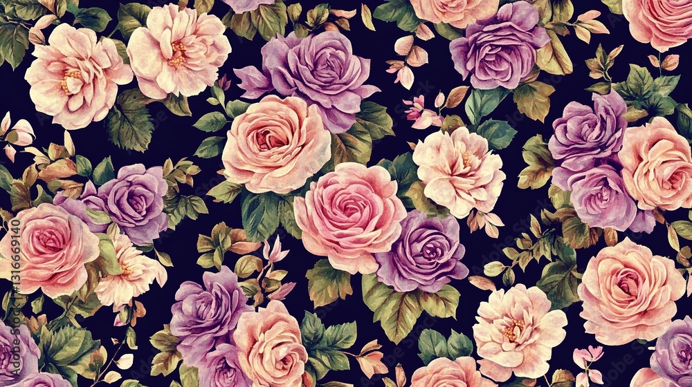 custom made wallpaper toronto digitalSeamless floral background with vibrant and colorful flowers, perfect for wallpaper, textile design, and decorative patterns.