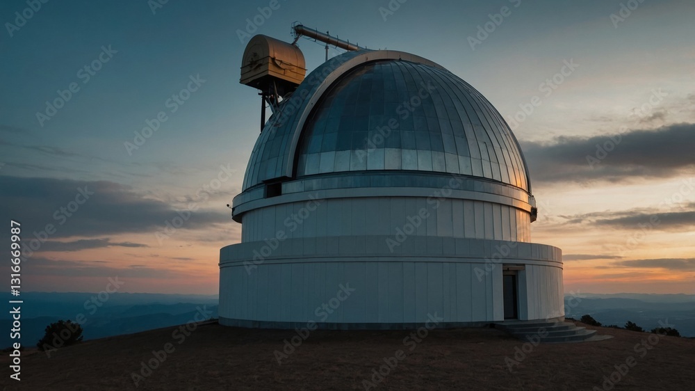 Fototapeta premium Journey beyond earth at the observatory