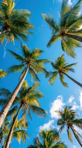 Wallpaper Mural Golden Hour Holiday Clear, Brown Toned Palm Tree Silhouette Against Tropical Greenery, Captured From Low Angle Under Stunning Sky, Perfect Time To Escape Torontodigital.ca