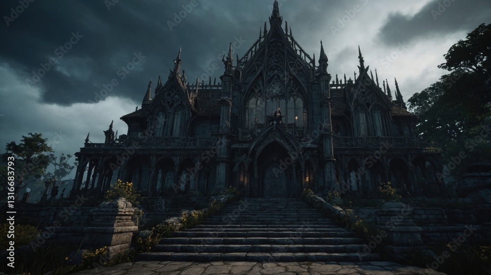 Heroes arise in the gloom of a gothic fantasy Heroes arise in the gloom of a gothic fantasy
