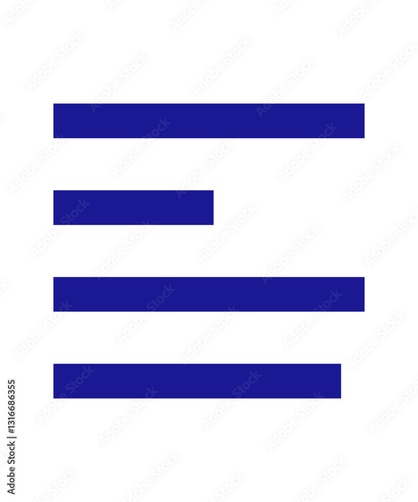 Left alignment icon Left alignment icon