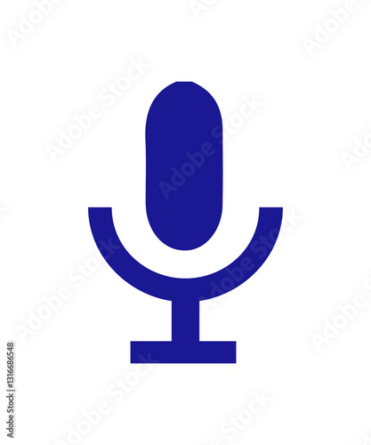 blue microphone icon