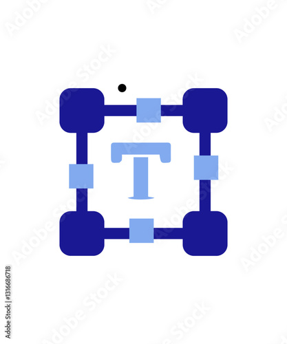 Text editor icon with two tone