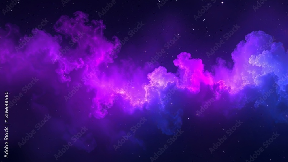 Obraz premium Cosmic Nebula Abstract Design