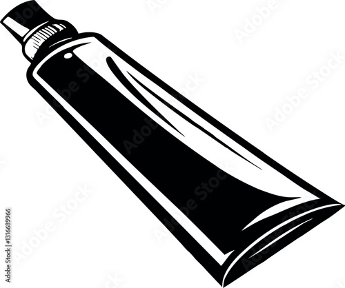 Thermos bottle vector silhouette line art Generative Ai